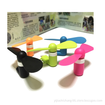 Yijiashishang Mini phone fan for hot summer in June best selling products usb fan mini 2 in 1 for iphone and android both